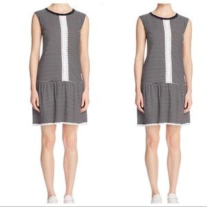 N Nicholas Womens Cotton Striped Casual Dress